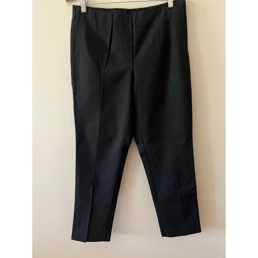 J.Jill Trouser Pull On Dress Pants Black Size 12